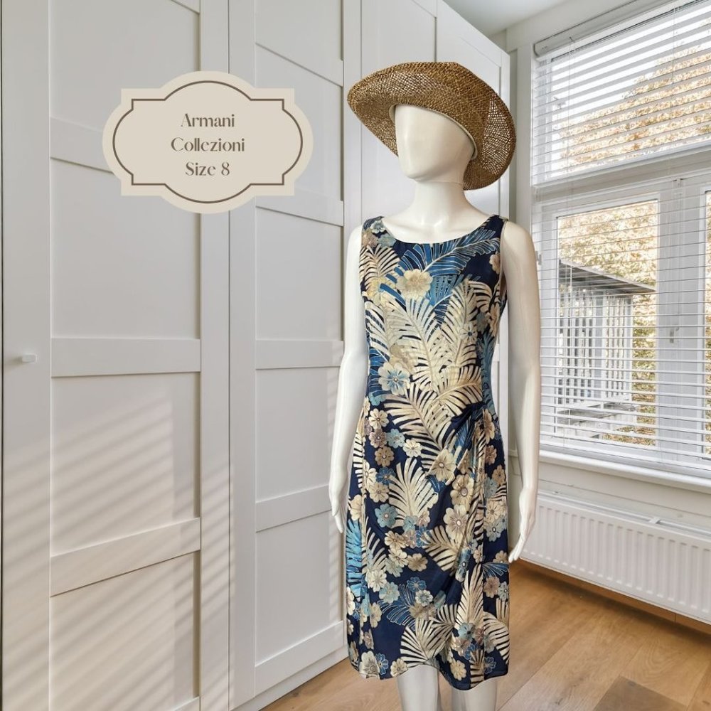 Armani Faux Wrap Sheath Dress